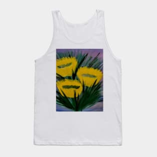 abstract yellow wildflower Tank Top
